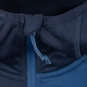 Womens Bresprekk II Hooded Full Zip Grid Fleece (Navy/Poseidon)