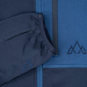 Womens Bresprekk II Hooded Full Zip Grid Fleece (Navy/Poseidon)