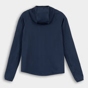 Womens Bresprekk II Hooded Full Zip Grid Fleece (Navy/Poseidon)