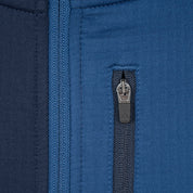 Womens Bresprekk II Hooded Full Zip Grid Fleece (Navy/Poseidon)