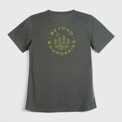 Womens Camping Merino Blend T-Shirt (Urban Chic/Lime)
