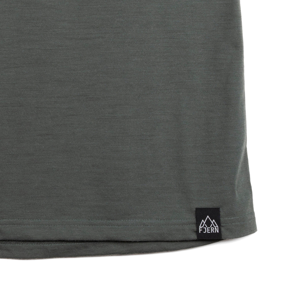 Womens Camping Merino Blend T-Shirt (Urban Chic/Lime)