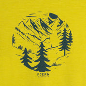 Womens Catch The Wild Merino Blend T-Shirt (Lime/Petrol)