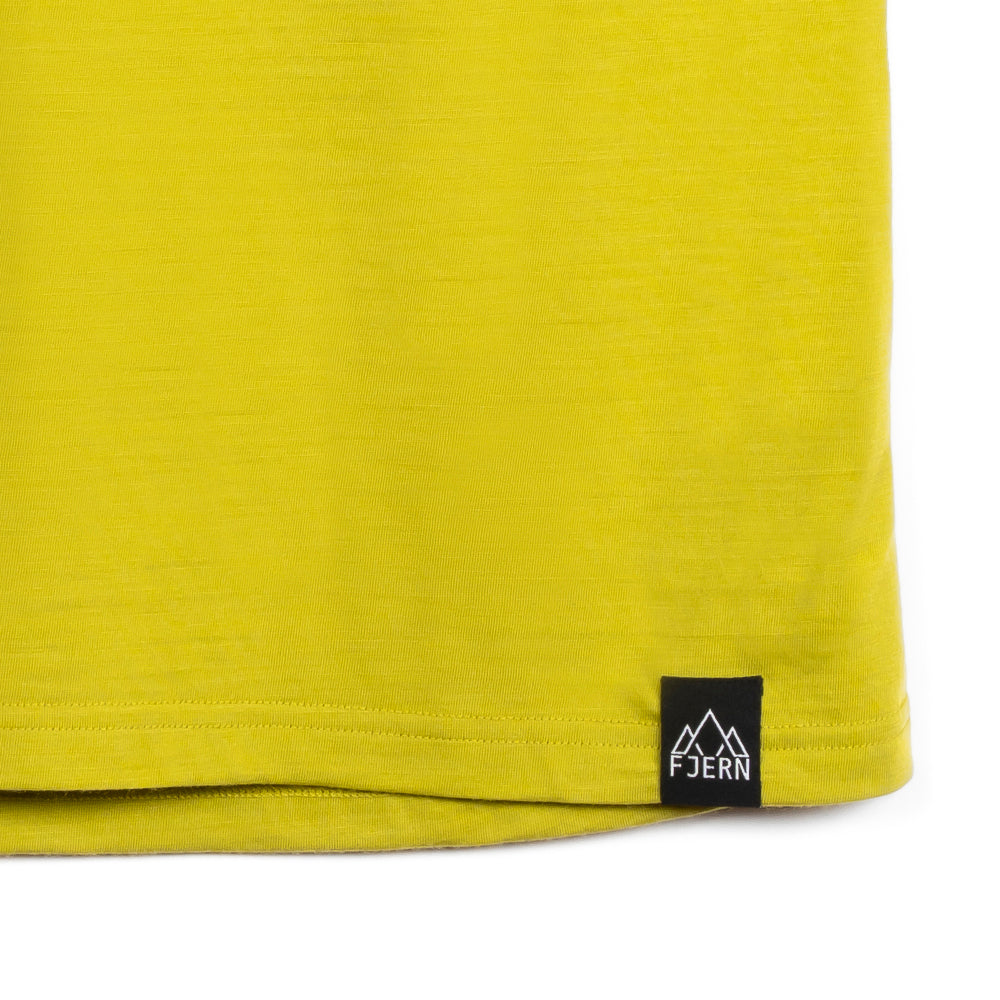 Womens Catch The Wild Merino Blend T-Shirt (Lime/Petrol)