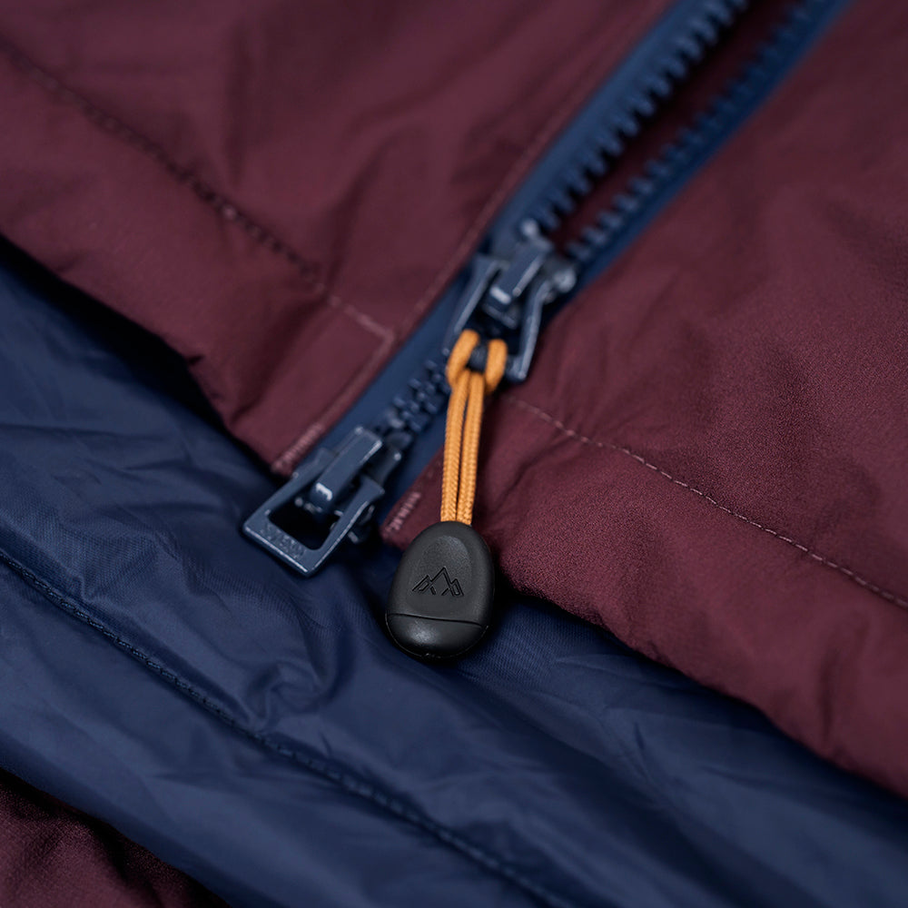 Fjern Womens Eldfjall Waterproof Down Jacket (Aubergine/Navy)