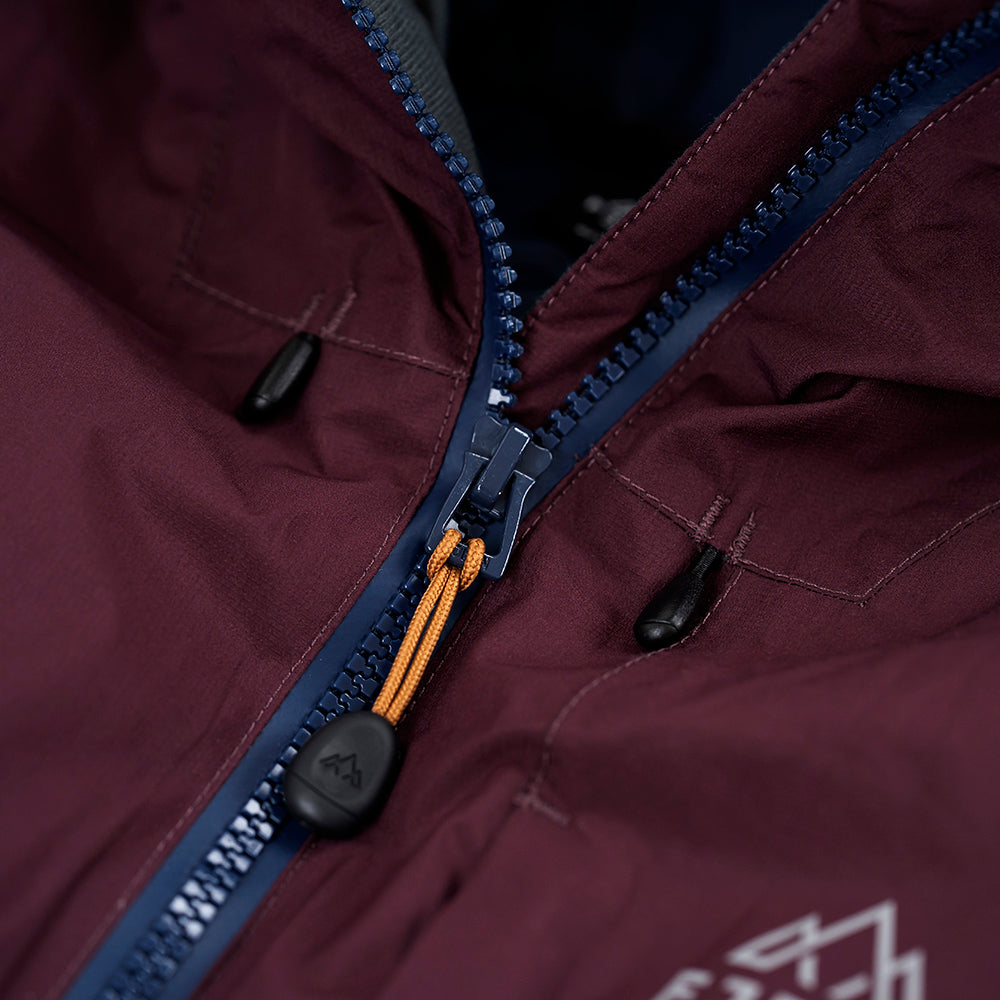 Fjern Womens Eldfjall Waterproof Down Jacket (Aubergine/Navy)