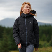 Fjern Womens Eldfjall Waterproof Down Jacket (Black/Storm)