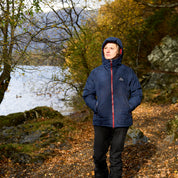 Fjern Womens Eldfjall Waterproof Down Jacket (Navy/Rust)