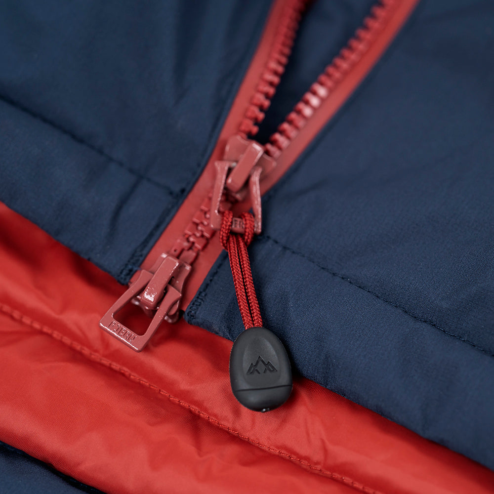 Fjern Womens Eldfjall Waterproof Down Jacket (Navy/Rust)