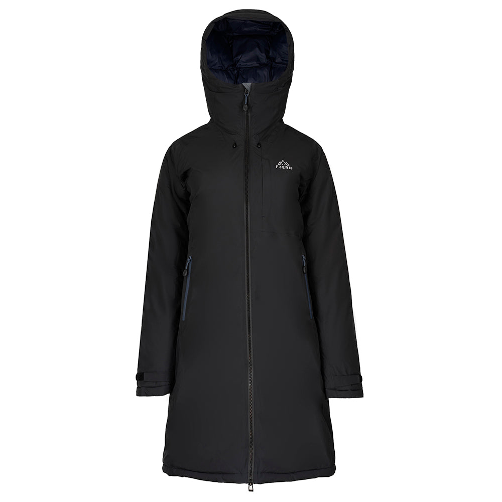 Fjern Womens Eldfjall Waterproof Down Parka (Black/Storm)