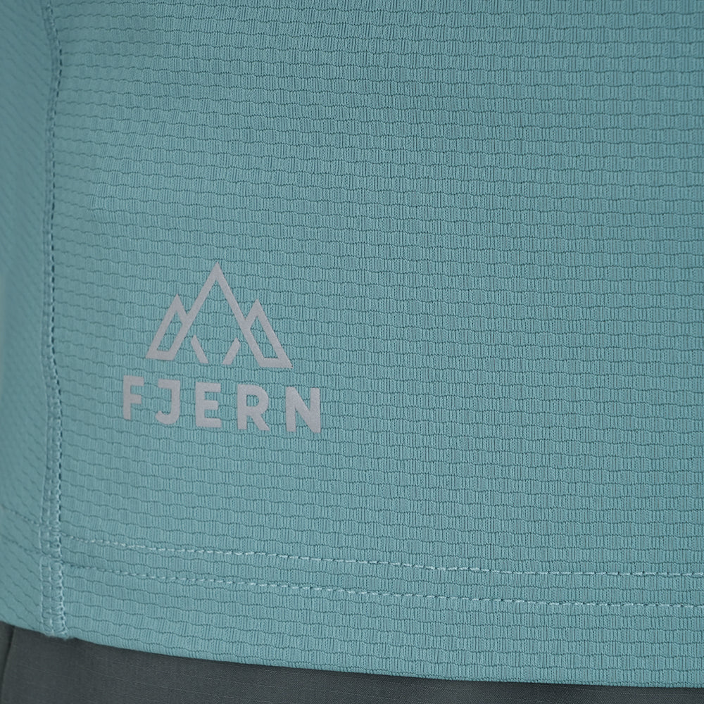Womens Fjall LS Crew T-Shirt (Mineral Blue)