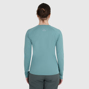 Womens Fjall LS Crew T-Shirt (Mineral Blue)