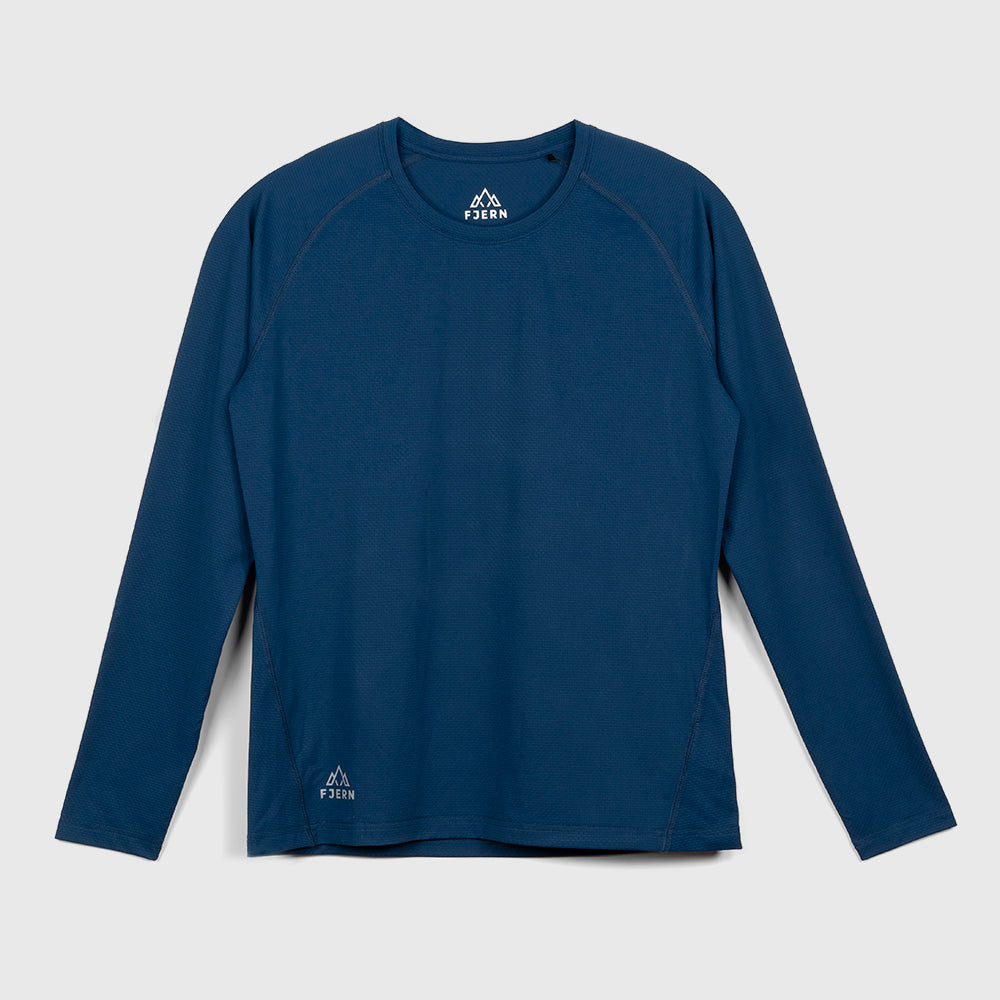 Womens Fjall LS Crew T-Shirt (Poseidon)