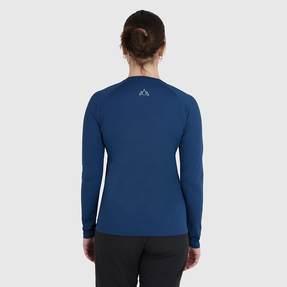 Womens Fjall LS Crew T-Shirt (Poseidon)