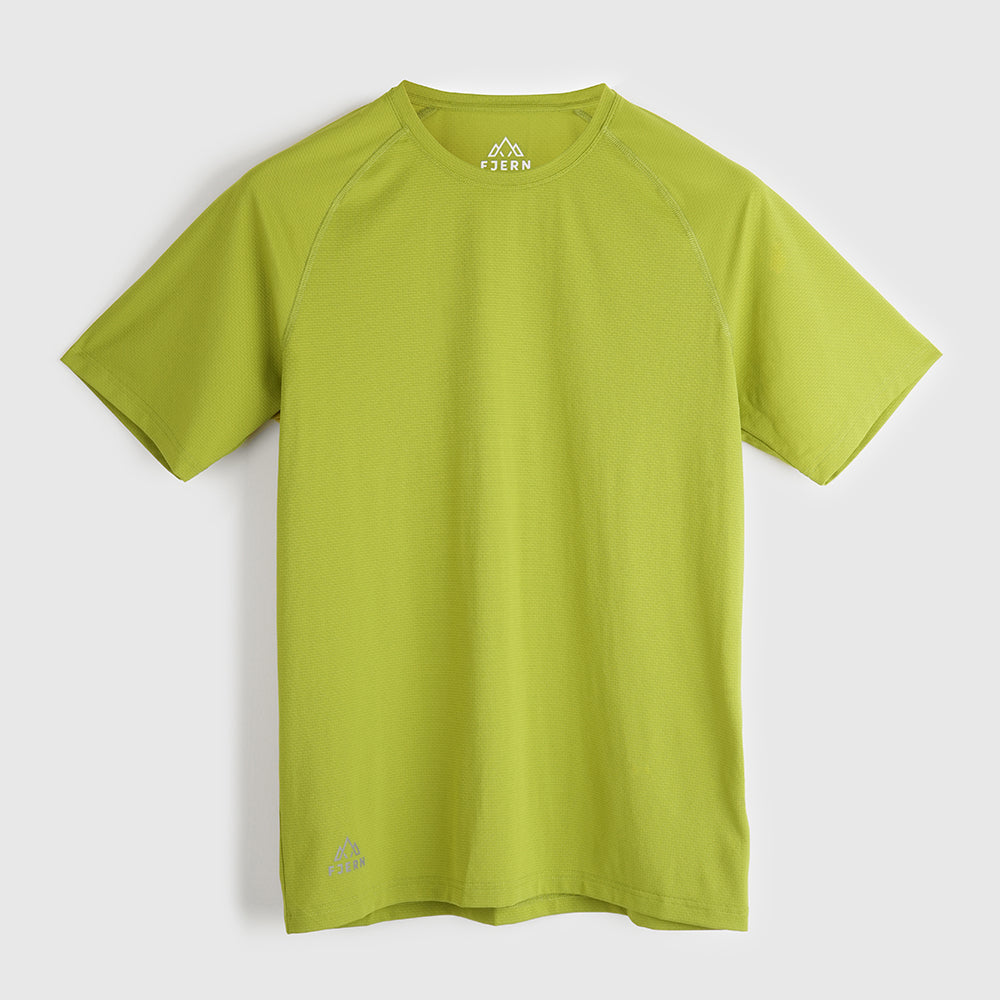 Womens Fjall Crew T-Shirt (Lime)