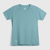 Womens Fjall Crew T-Shirt (Mineral Blue)