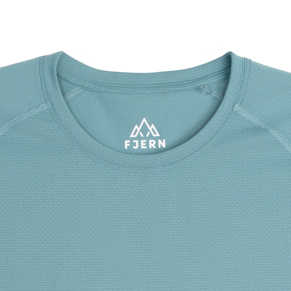 Womens Fjall Crew T-Shirt (Mineral Blue)