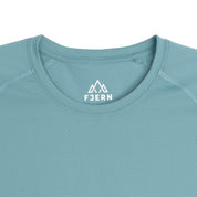 Womens Fjall Crew T-Shirt (Mineral Blue)