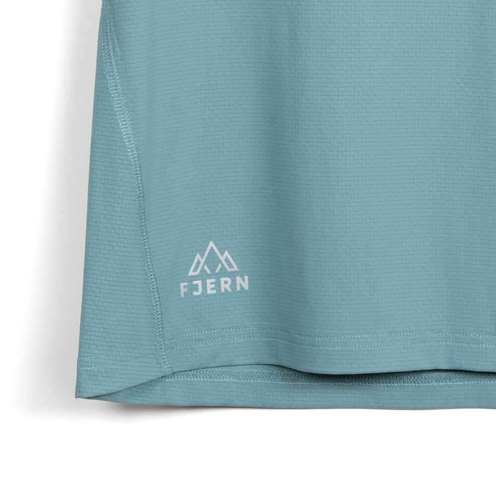 Womens Fjall Crew T-Shirt (Mineral Blue)