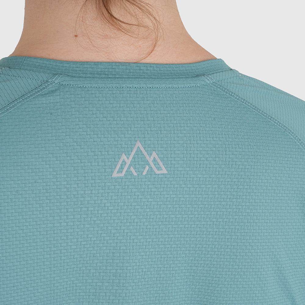 Womens Fjall Crew T-Shirt (Mineral Blue)