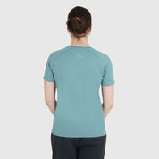 Womens Fjall Crew T-Shirt (Mineral Blue)