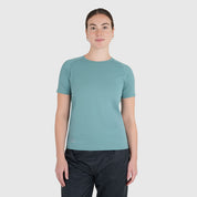 Womens Fjall Crew T-Shirt (Mineral Blue)