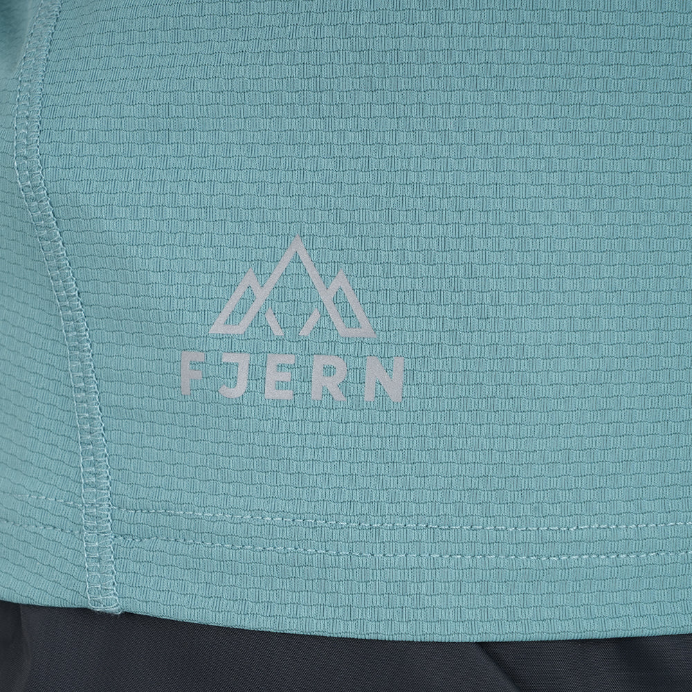 Womens Fjall Crew T-Shirt (Mineral Blue)