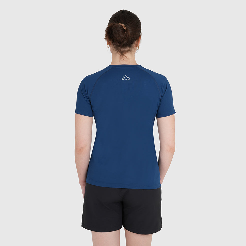 Womens Fjall Crew T-Shirt (Poseidon)