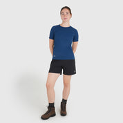 Womens Fjall Crew T-Shirt (Poseidon)