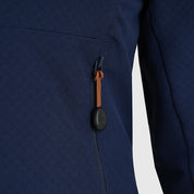 Womens Fjälltopp Tech Hooded Jacket (Navy/Mustard)