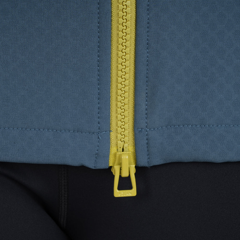 Womens Fjälltopp Tech Hooded Jacket (Orion Blue/Lime)