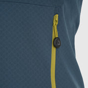 Womens Fjälltopp Tech Hooded Jacket (Orion Blue/Lime)
