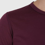 Womens Henge Merino Blend T-Shirt (Aubergine)