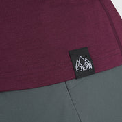 Womens Henge Merino Blend T-Shirt (Aubergine)