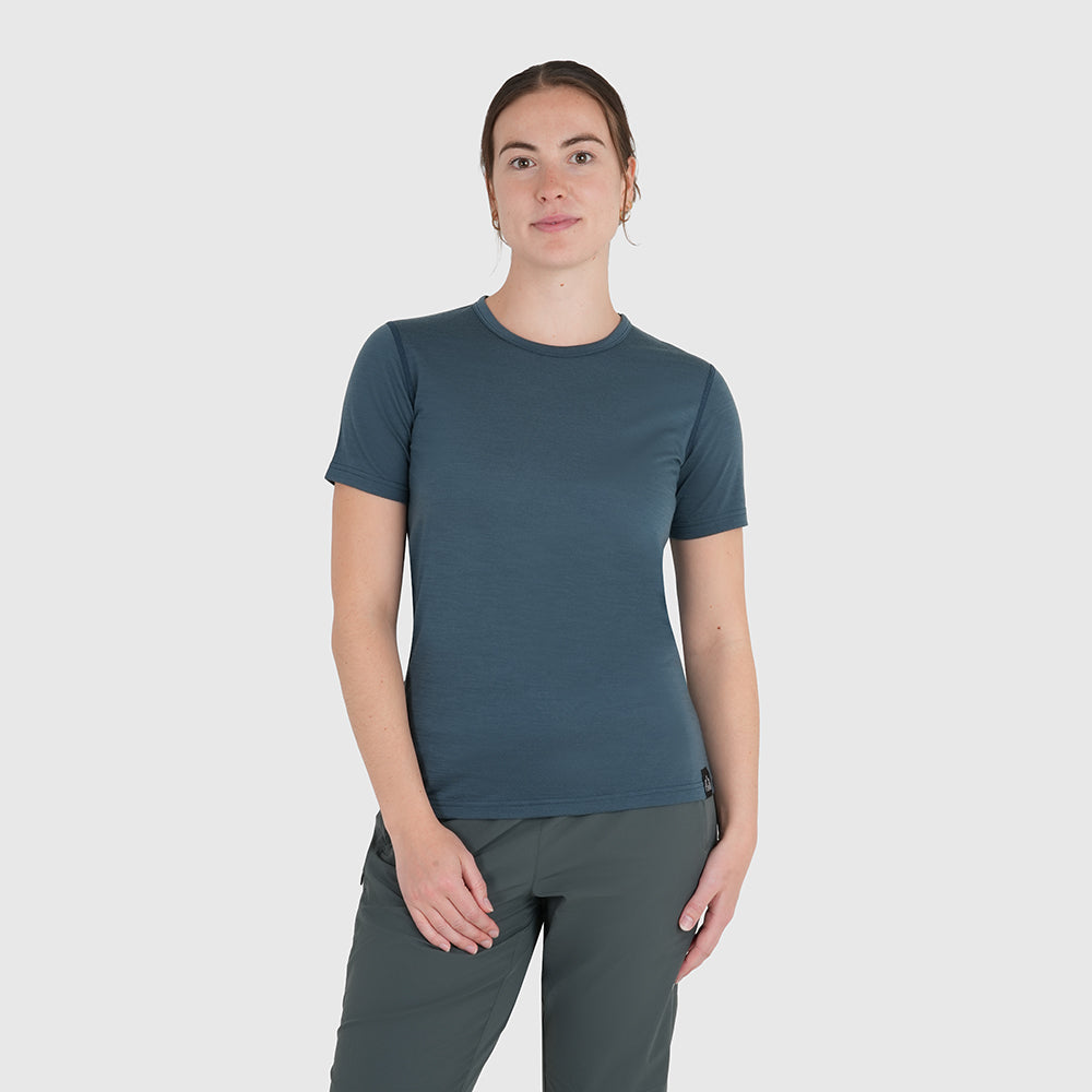 Womens Henge Merino Blend T-Shirt (Orion Blue)