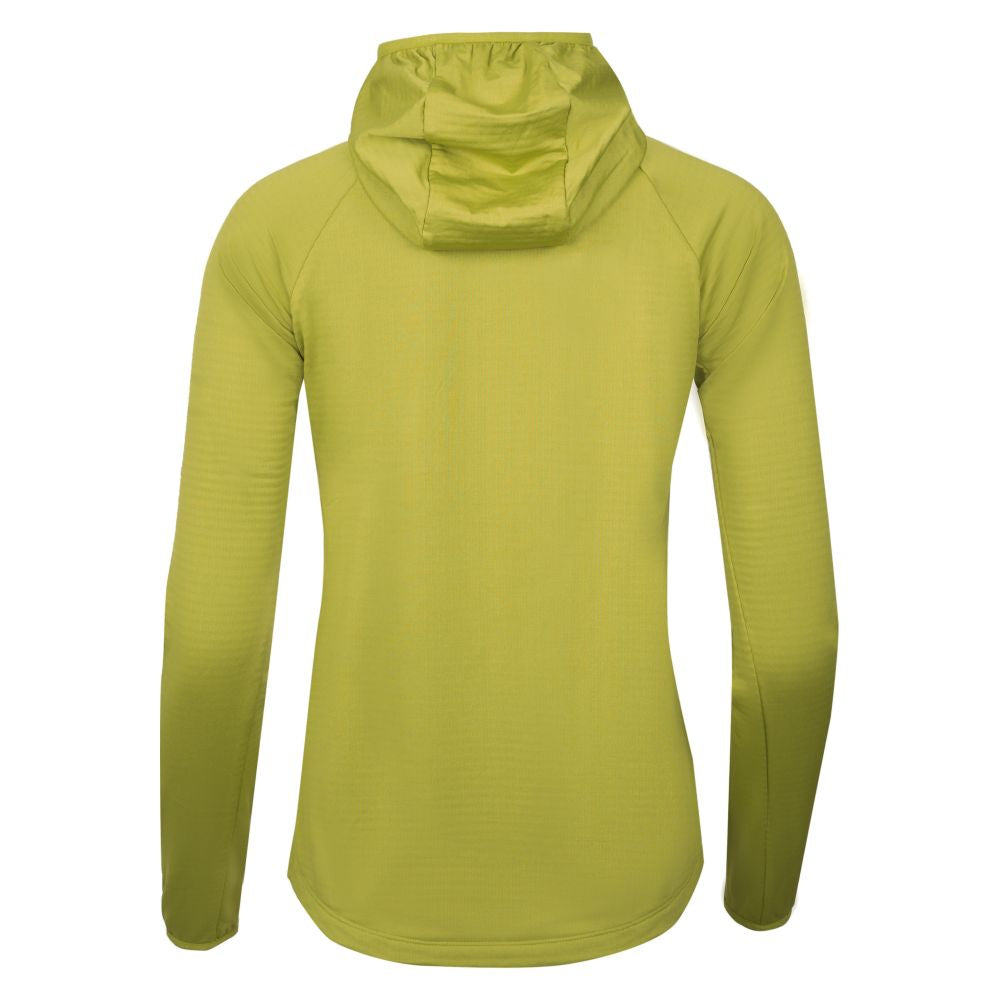 Fjern Womens Klifra Light Grid Fleece Pullover (Lime/Storm)