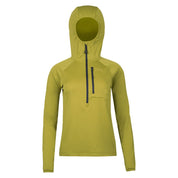 Fjern Womens Klifra Light Grid Fleece Pullover (Lime/Storm)