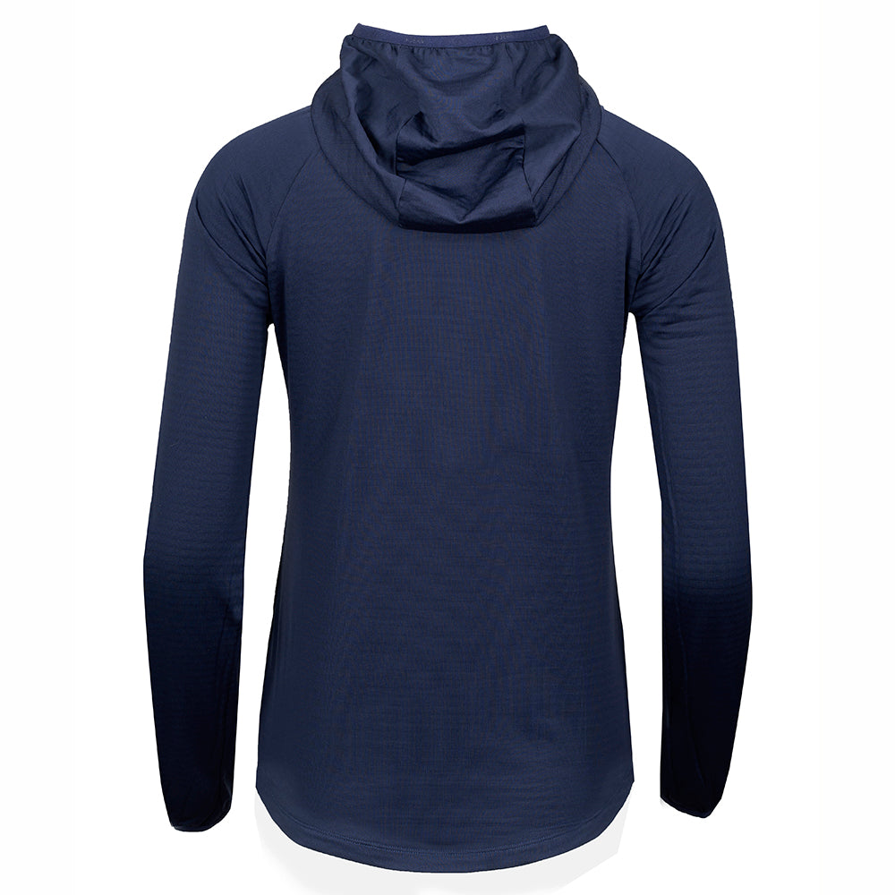 Fjern Womens Klifra Light Grid Fleece Pullover (Navy/Moss)