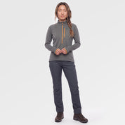 Womens Klifra 1/2 Zip Light Grid Fleece (Urban Chic/Mustard) ✦AI