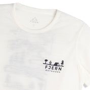 Womens Landscape Merino Blend T-Shirt (Chalk/Navy)