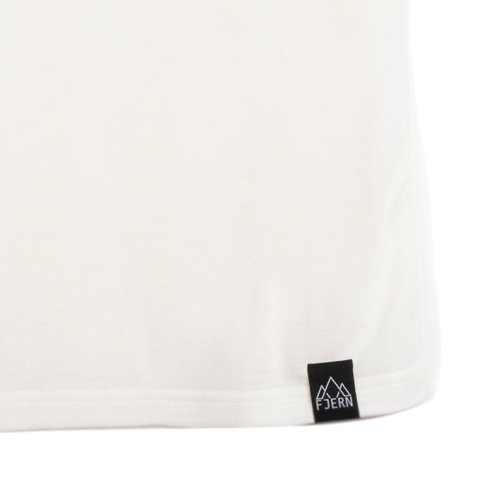 Womens Landscape Merino Blend T-Shirt (Chalk/Navy)