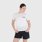 Womens Landscape Merino Blend T-Shirt (Chalk/Navy)