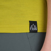 Womens Landscape Merino Blend T-Shirt (Lime/Petrol)