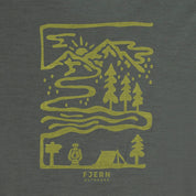 Womens Landscape Merino Blend T-Shirt (Urban Chic/Lime)