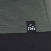 Womens Landscape Merino Blend T-Shirt (Urban Chic/Lime)