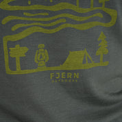 Womens Landscape Merino Blend T-Shirt (Urban Chic/Lime)