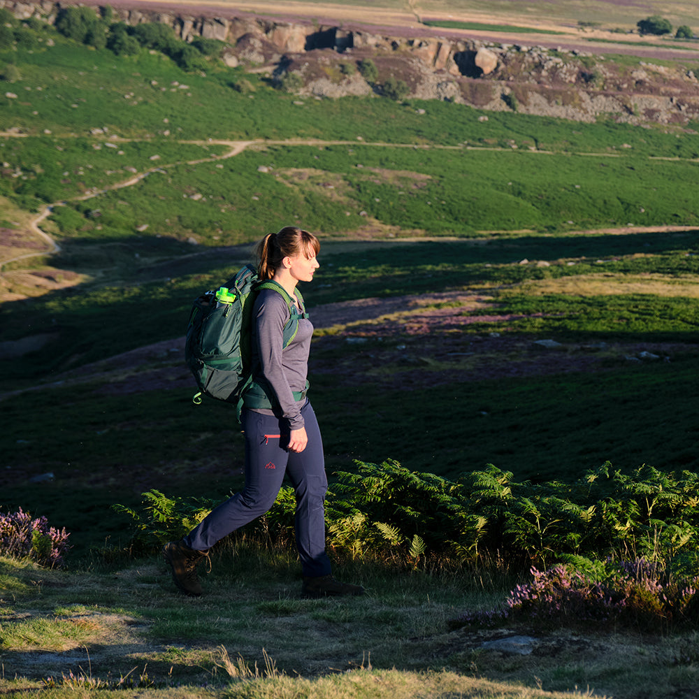 Fjern - Womens Nord Softshell Trousers (Navy) | Conquer any terrain with our Nord mountaineering trousers, designed for all-season hiking