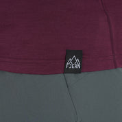 Womens Preikestolen Merino Blend T-Shirt (Aubergine/Chalk)