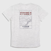 Womens Preikestolen Merino Blend T-Shirt (Mist Grey Melange/Navy)