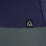 Womens Preikestolen Merino Blend T-Shirt (Navy/Mineral Blue)